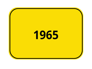 Ortseingangsschild - 1965