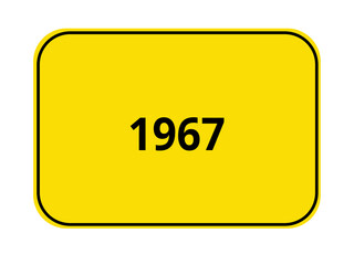 Ortseingangsschild - 1967