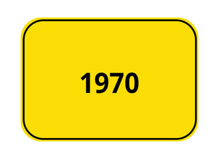 Ortseingangsschild - 1970