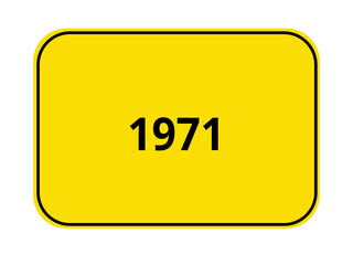 Ortseingangsschild - 1971