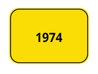 Ortseingangsschild - 1974