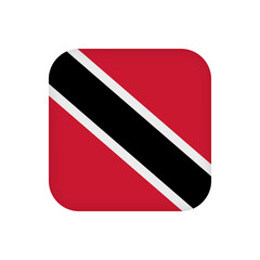 Trinidad and Tobago flag, official colors. Vector illustration.