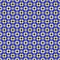 Fototapeta premium Geometric circle seamless star pattern. Abstract texture for textile.