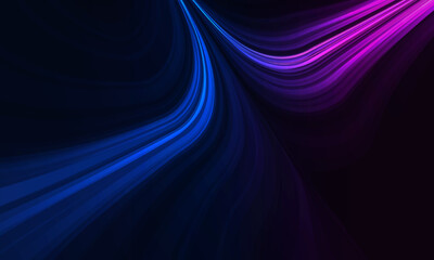 Abstract modern blue and pink flow background with high-speed movement lines concept. Vector illustration