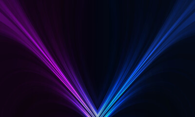 Abstract modern futuristic background with purple and blue flowing lines. Vector illustration