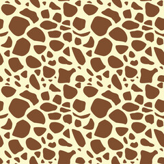 Giraffe vector texture. Animal  African pattern, material. Leather clothing. 