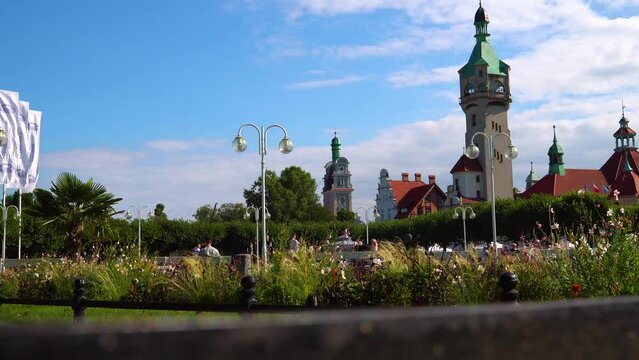sopot timelapse panorama city view