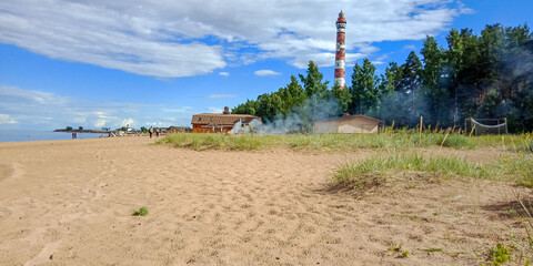 old osinovetsky lighthouse, Lake Ladoga