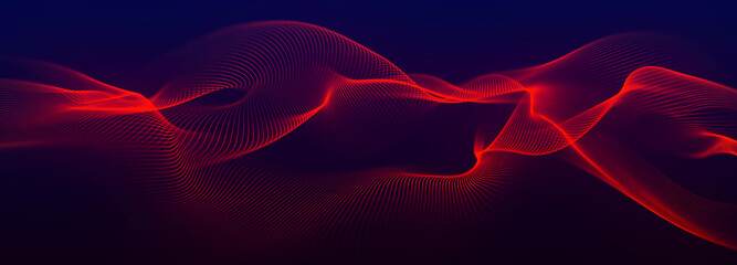 Technology background. Abstract digital combination dots. Network connection structure. 3d Widescreen