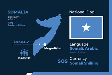 Obraz na płótnie Canvas Somalia Infographic