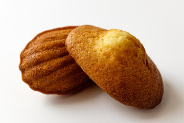 Madeleine on a white background