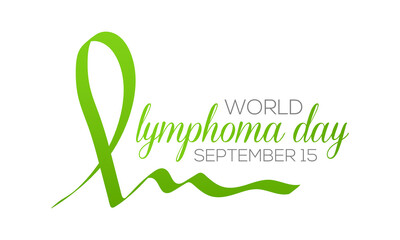 World Lymphoma awareness day is observed every year on September 15 For banner, poster, card and background design.