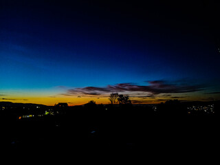 Sunset sky in Shillong City 