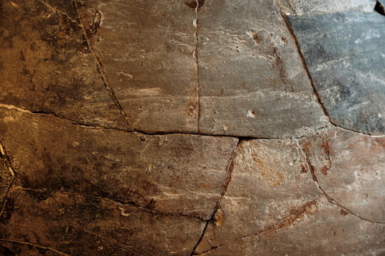 Fragment of ancient amphora. Clay pottery called amphora used in ancient times to transport goods, particularly wine and food.