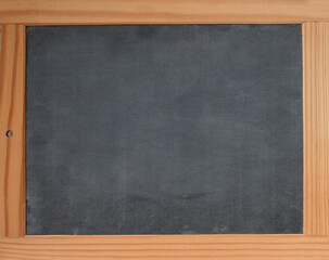 Blackboard with wooden frame