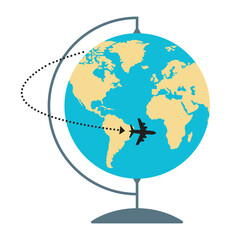 Fototapeta premium globe vector design,concept travel around the world
