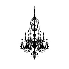 Chandelier silhouette lamp