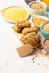 Gluten Free, Healthy Eating, Dieting, Balanced Food Concept.