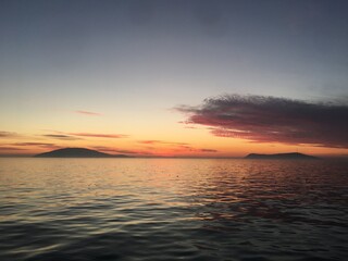 Fototapeta premium sunset over the sea