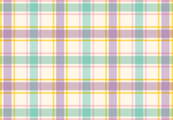 Tartan checked plaids colorful colors. Seamless fabric texture pastel colors.