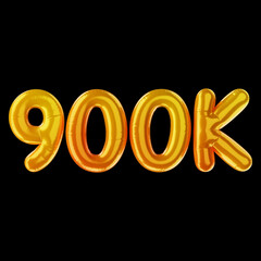 Premium Numeric Balloon 3D Icon with High Resolution on isolated background