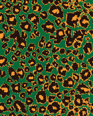 seamless pattern with leopard
