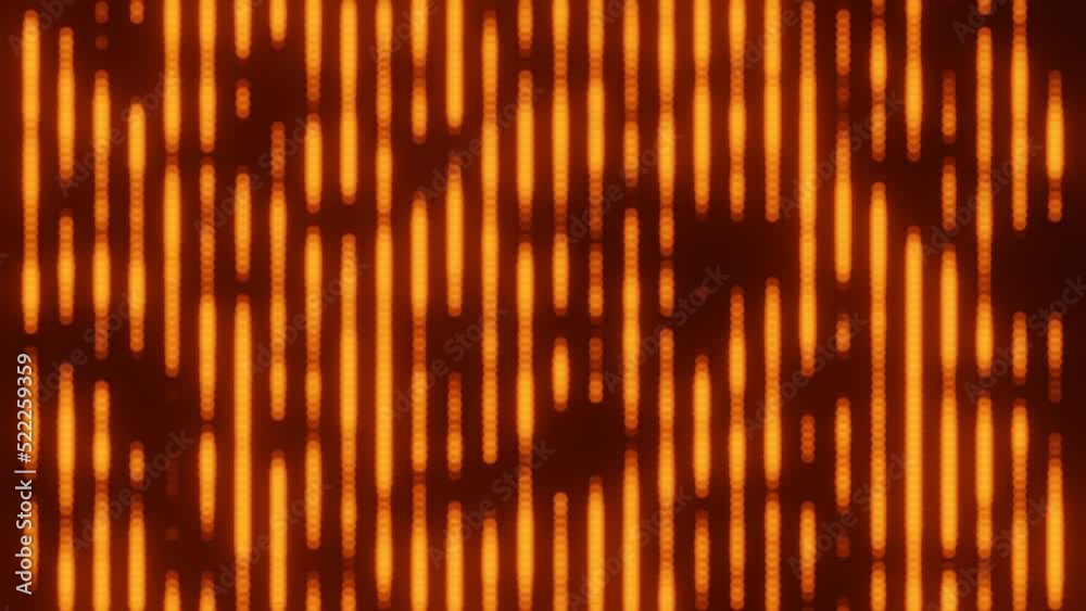 Wall mural conceptual computer generated footage of dot lights representing physical phenomena