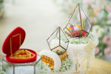 counting the dowry, Thai Traditional Ceremony