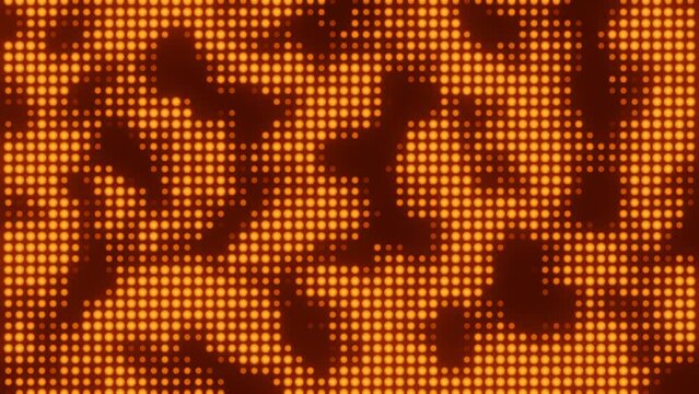 Conceptual computer generated footage of dot lights representing physical phenomena