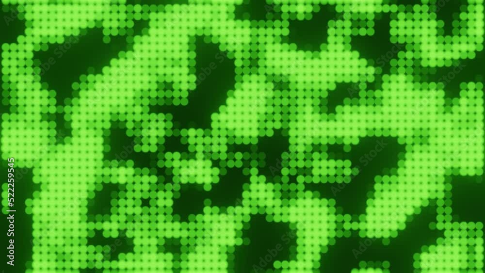 Wall mural conceptual computer generated footage of dot lights representing physical phenomena