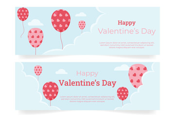 Valentine's day banner template