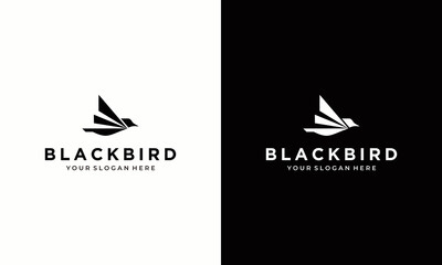 Blackbird abstract modern logo vector simple