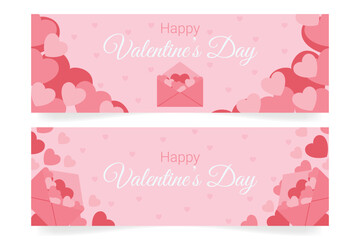 Valentine's day banner template