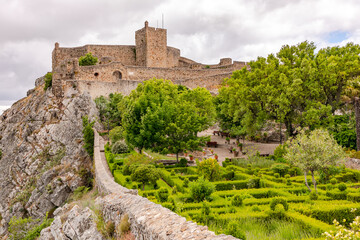 The Castelo de Marvao and its garden on the fortress of the city of Marvao, Portugal