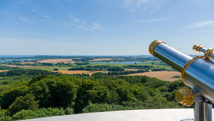 Blick vom Jagdschloss Granitz über die Insel Rügen