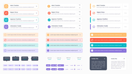 Tooltip tag message UI design sources