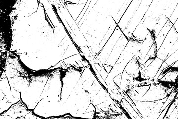 Black and white grunge texture. Abstract dirt stains, scratches, chips. Worn Surface pattern