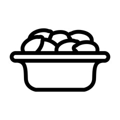 kalamata olives line icon vector. kalamata olives sign. isolated contour symbol black illustration