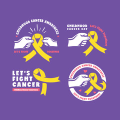 CHILDHOOD CANCER AWARENESS LOGO COLLECTION