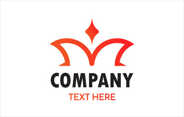 Simple luxury letter M logo design template on white background. Suitable for any branding logo template.