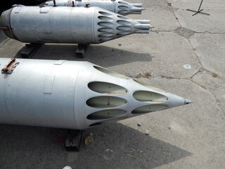 Armament of aircraft and helicopters rockets, bombs, cannons