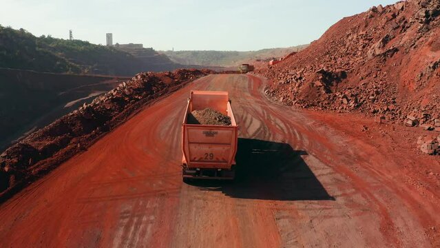 Metal industry ore technology mine geology truck mineral carrier