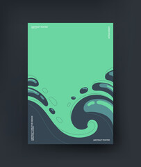 Abstract splash of paint. For posters, covers, banners, booklets, etc.