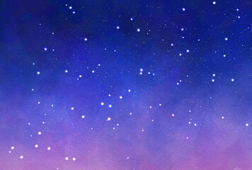 背景素材_水彩テクスチャ_夜空