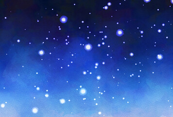 背景素材_水彩テクスチャ_夜空