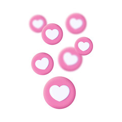 Pink hearts for stream.