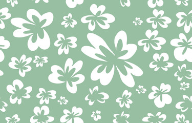 Fototapeta na wymiar Seamless pattern material of an abstract flower. wallpaper vintage design background