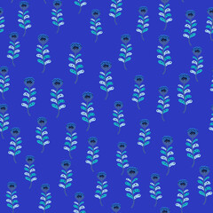 Elegant flower seamless pattern. Decoration botanical floral wallpaper.