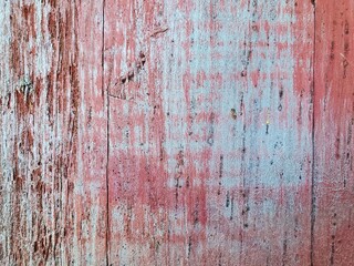 Obraz premium rugged aged peeling paint on wood