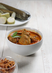 Kari daging sapi or Gulai daging or Beef Curry with tender beef, braised in coconut milk and curry spices.